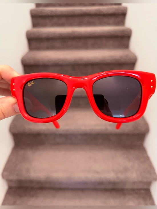 Ray-Ban Other - New Ray-Ban Red Wayfarer Puffer Asap Rocky AWGE RB4940 4940 Size 47/23